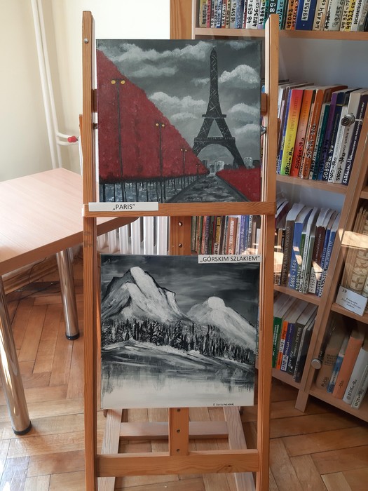 Obrazy autorstwa Sylwii Szczuraszek, fot. Agata Pasternak