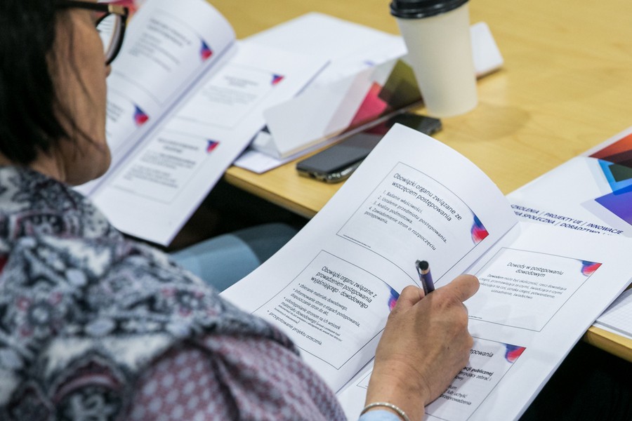 Szkolenie „Zastosowanie Kodeksu Postępowania Administracyjnego w systemie pomocy i wsparcia społecznego”, Toruń 17.04.2019r., fot. Andrzej Goiński