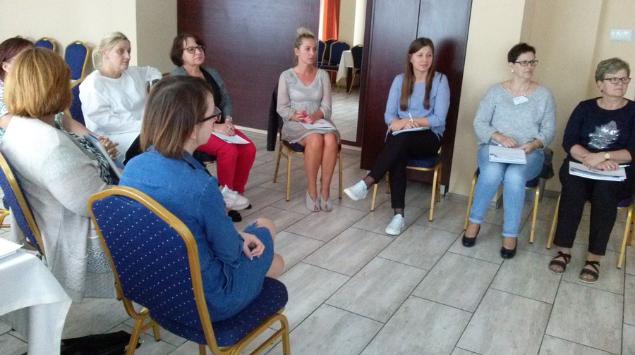 Szkolenie „Kompetentny zespół”, Radziejów 11-13.09.2019 r.; fot. Biuro Wsparcia Rodziny i Przeciwdziałania Przemocy