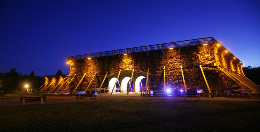 Iluminacja inowrocławskich Solanek, fot. Andrzej Goiński