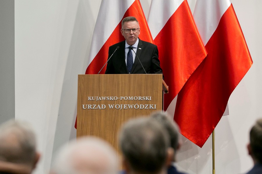 Wystąpienie wicemarszałka Zbigniewa Ostrowskiego z okazji obchodów Narodowego Dnia Pamięci Żołnierzy Wyklętych, fot. Jacek Nowacki