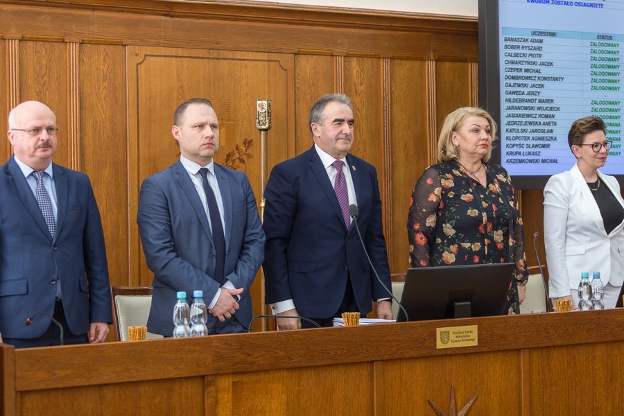 Sesja sejmiku województwa, 15 kwietnia 2019, fot. Szymon Zdziebło/tarantoga.pl dla UMWKP