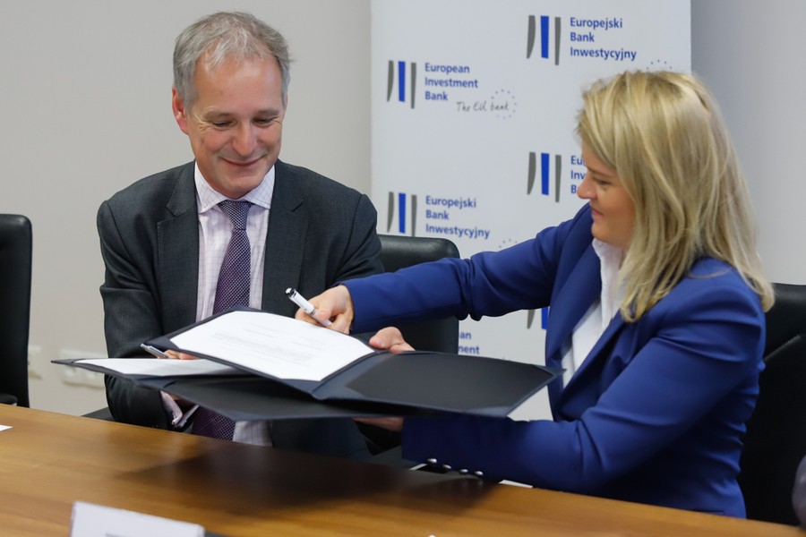 Ceremonia parafowania umowy EBI-Pekao, fot. Mikołaj Kuras dla UMWKP