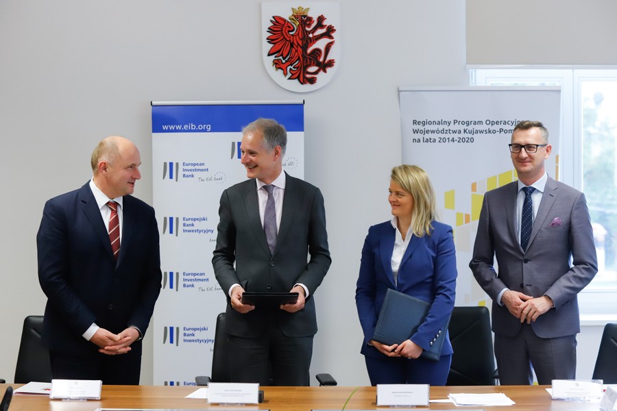 Ceremonia parafowania umowy EBI-Pekao, fot. Mikołaj Kuras dla UMWKP