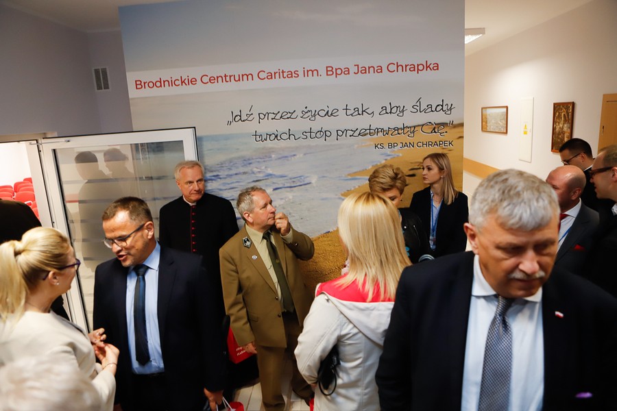 Otwarcie brodnickiego Centrum Caritas po rozbudowie i modernizacji, fot. Mikołaj Kuras dla UMWKP