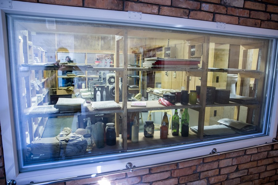 Tajna drukarnia toruńskiej Solidarności – ekspozycja Muzeum Piśmiennictwa i Drukarstwa w Grębocinie, fot. Andrzej Goiński/UMWKP