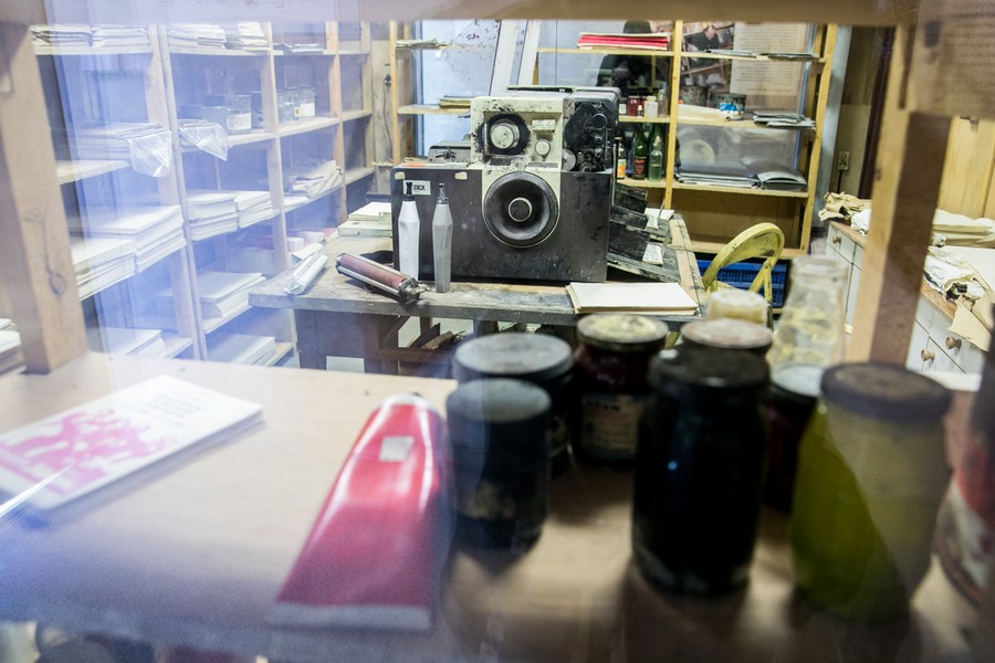 Tajna drukarnia toruńskiej Solidarności – ekspozycja Muzeum Piśmiennictwa i Drukarstwa w Grębocinie, fot. Andrzej Goiński/UMWKP