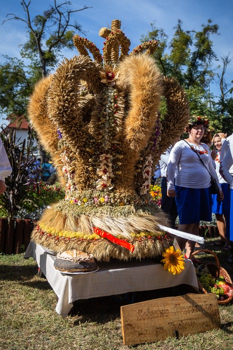 Konkurs wieńców dożynkowych w Ciechocinku, fot. Szymon Zdzieblo/tarantoga.pl dla UMWKP