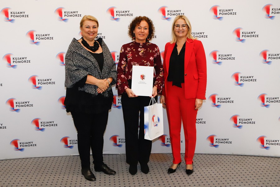 Wizyta kujawsko-pomorskich medalistów 8. Halowych Mistrzostw Świata w Lekkiej Atletyce Masters w Urzędzie Marszałkowskim, fot. Mikołaj Kuras