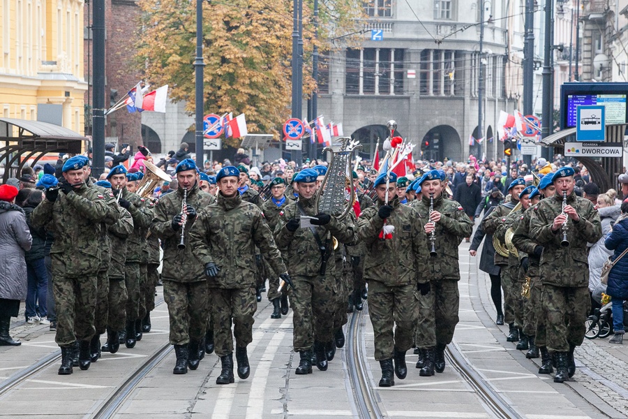 Bydgoskie uroczystości 101. rocznicy odzyskania przez Polskę niepodległości, fot. Filip Kowalkowski