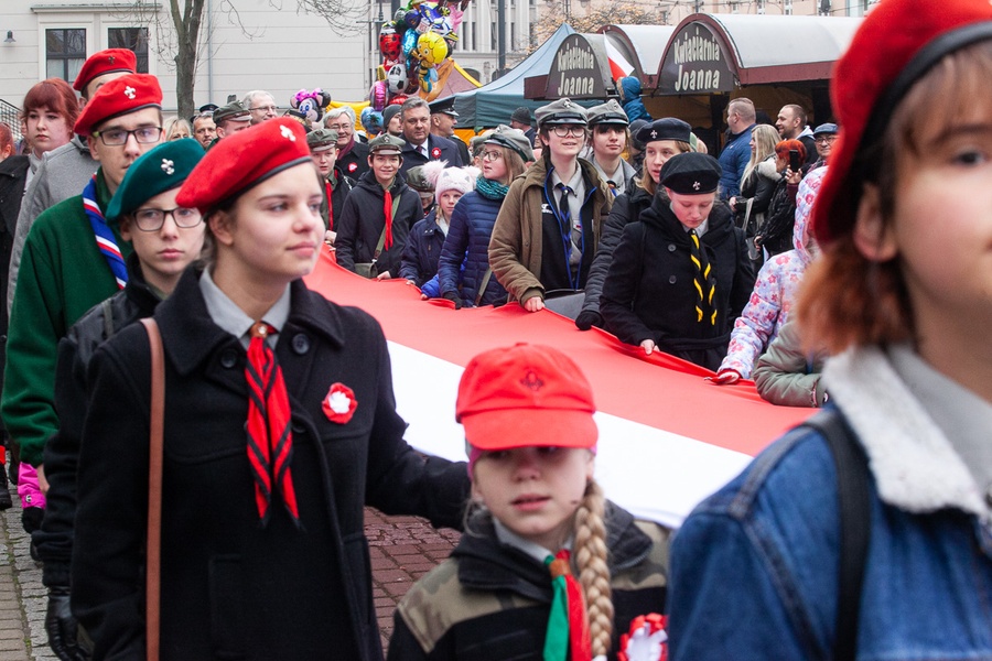 Bydgoskie uroczystości 101. rocznicy odzyskania przez Polskę niepodległości, fot. Filip Kowalkowski
