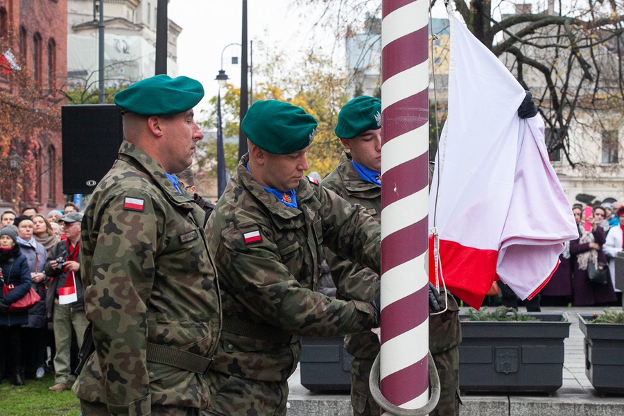 Bydgoskie uroczystości 101. rocznicy odzyskania przez Polskę niepodległości, fot. Filip Kowalkowski