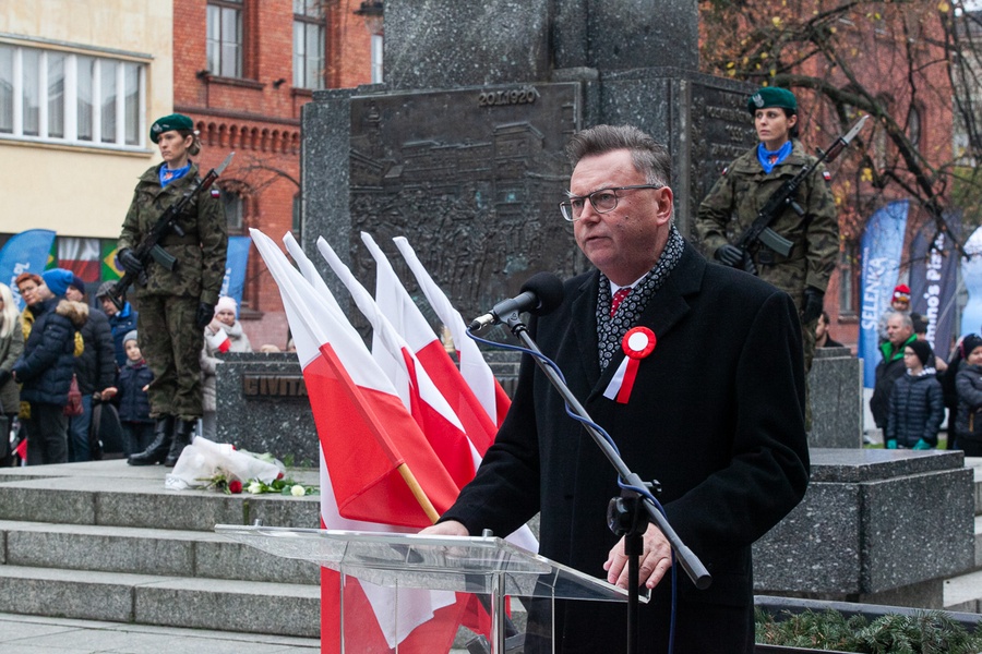 Bydgoskie uroczystości 101. rocznicy odzyskania przez Polskę niepodległości, fot. Filip Kowalkowski