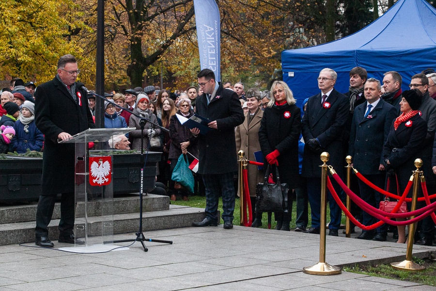 Bydgoskie uroczystości 101. rocznicy odzyskania przez Polskę niepodległości, fot. Filip Kowalkowski