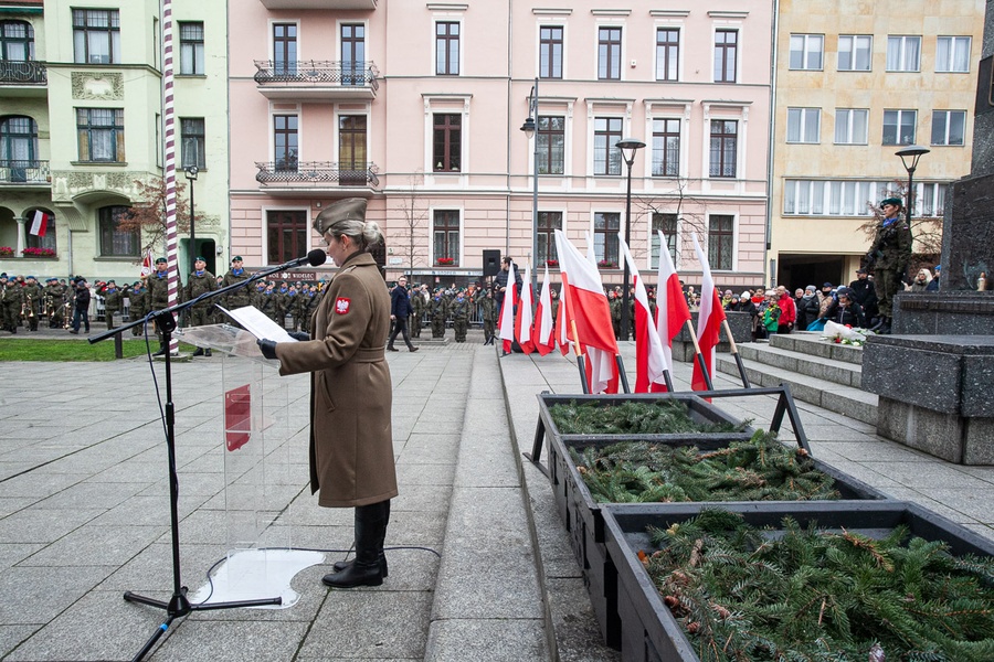 Bydgoskie uroczystości 101. rocznicy odzyskania przez Polskę niepodległości, fot. Filip Kowalkowski