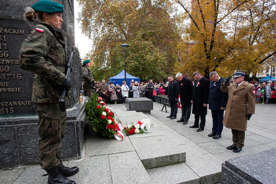 Bydgoskie uroczystości 101. rocznicy odzyskania przez Polskę niepodległości, fot. Filip Kowalkowski