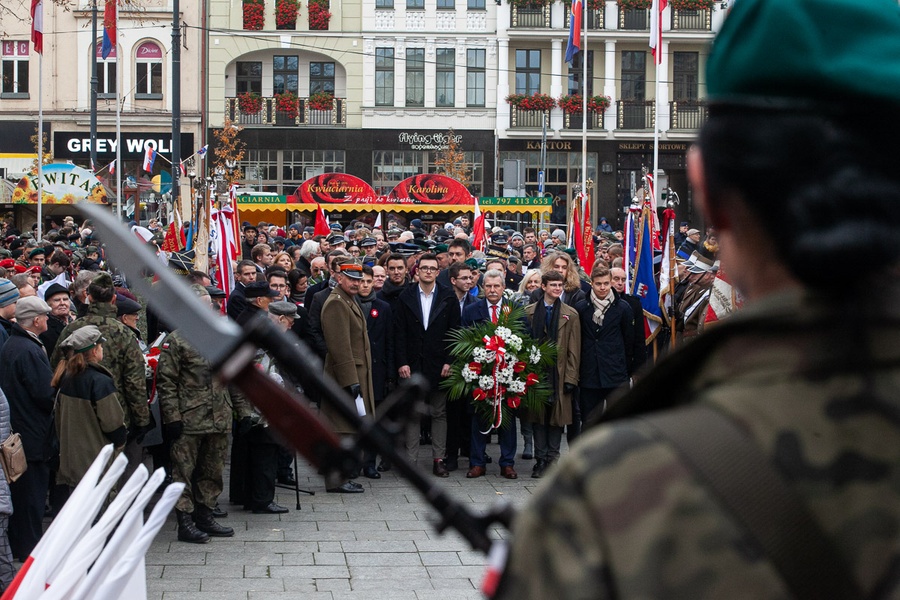 Bydgoskie uroczystości 101. rocznicy odzyskania przez Polskę niepodległości, fot. Filip Kowalkowski