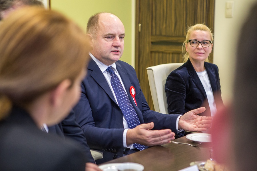 Spotkanie z delegacją Żupanii Medzimurskiej, fot. Szymon Zdziebło/tarantoga.pl dla UMWKP