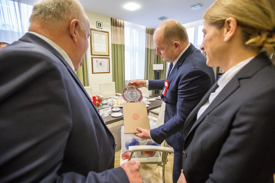 Spotkanie z delegacją Żupanii Medzimurskiej, fot. Szymon Zdziebło/tarantoga.pl dla UMWKP