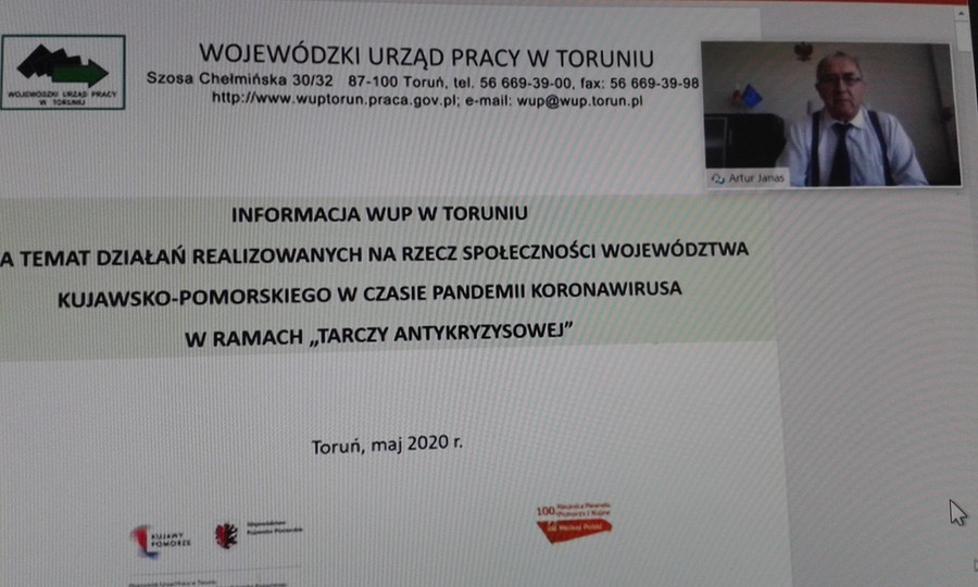 Zdalne posiedzenie Prezydium K-P WRDS, fot. Beata Wiśniewska