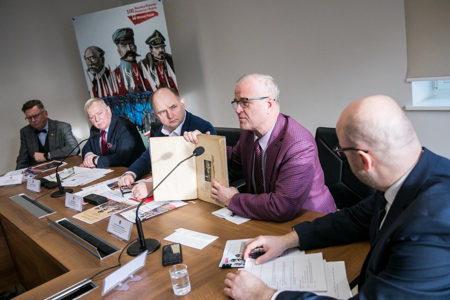 Konferencja prasowa na temat obchodów 100-lecia powrotu Pomorza i Kujaw zachodnich do macierzy, fot. Andrzej Goiński