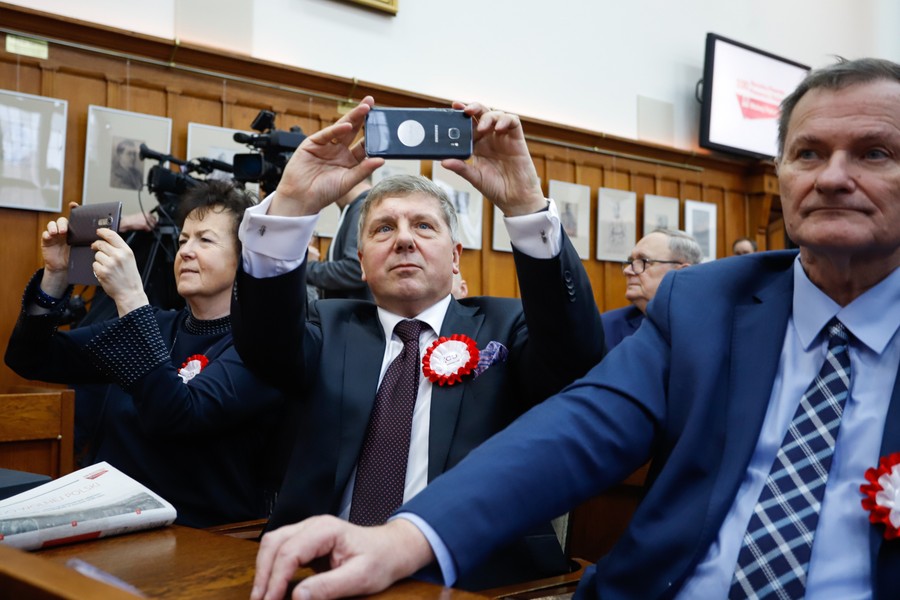 Uroczysta wspólna sesja sejmików województw kujawsko-pomorskiego i pomorskiego, fot Mikołaj Kuras dla UMWKP