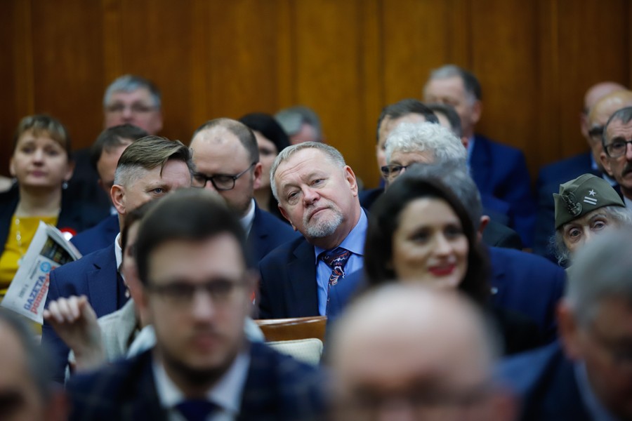 Uroczysta wspólna sesja sejmików województw kujawsko-pomorskiego i pomorskiego, fot Mikołaj Kuras dla UMWKP