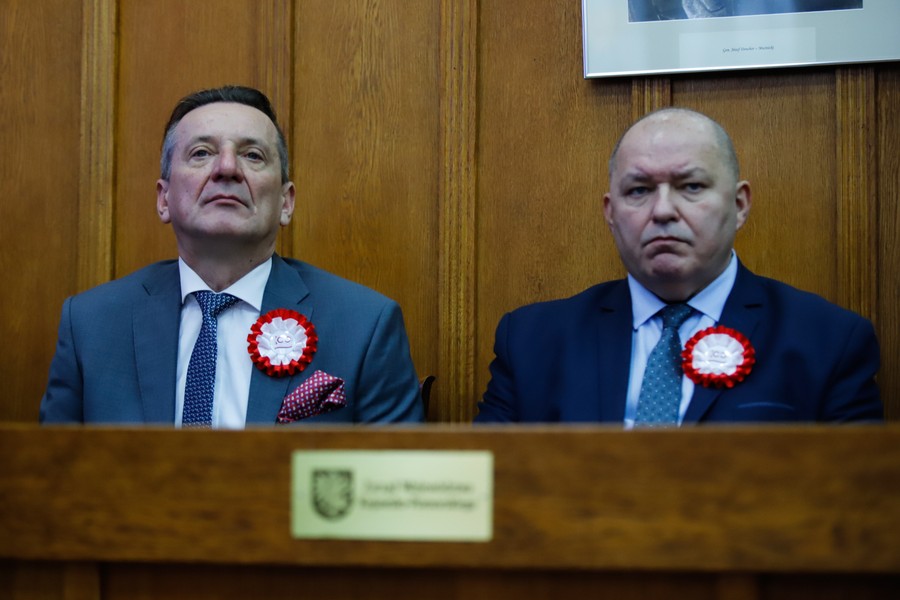 Uroczysta wspólna sesja sejmików województw kujawsko-pomorskiego i pomorskiego, fot Mikołaj Kuras dla UMWKP