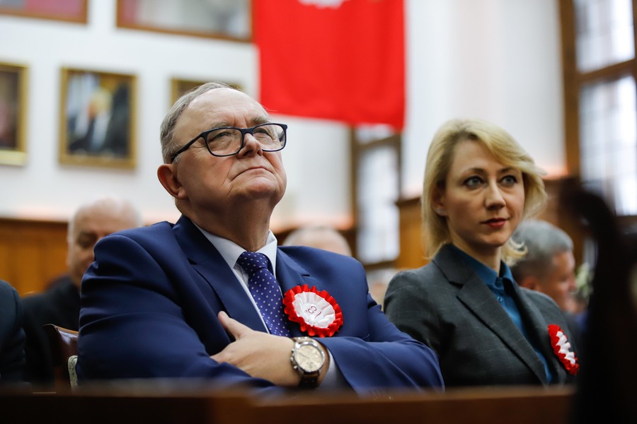 Uroczysta wspólna sesja sejmików województw kujawsko-pomorskiego i pomorskiego, fot Mikołaj Kuras dla UMWKP