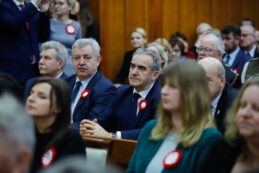 Uroczysta wspólna sesja sejmików województw kujawsko-pomorskiego i pomorskiego, fot Mikołaj Kuras dla UMWKP