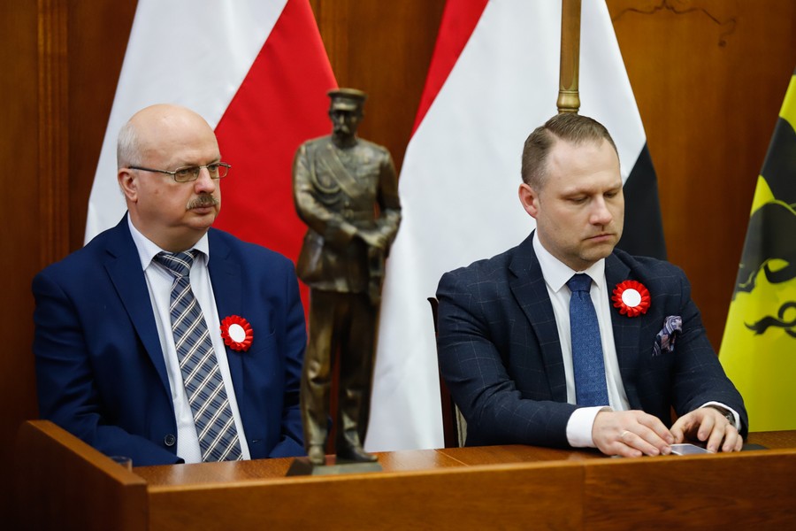 Uroczysta wspólna sesja sejmików województw kujawsko-pomorskiego i pomorskiego, fot Mikołaj Kuras dla UMWKP