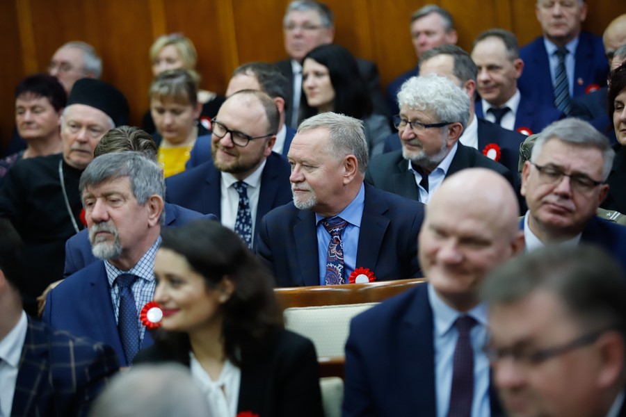 Uroczysta wspólna sesja sejmików województw kujawsko-pomorskiego i pomorskiego, fot Mikołaj Kuras dla UMWKP