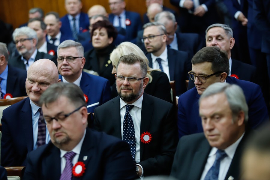 Uroczysta wspólna sesja sejmików województw kujawsko-pomorskiego i pomorskiego, fot Mikołaj Kuras dla UMWKP