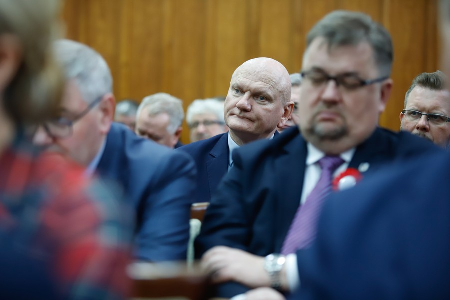 Uroczysta wspólna sesja sejmików województw kujawsko-pomorskiego i pomorskiego, fot Mikołaj Kuras dla UMWKP