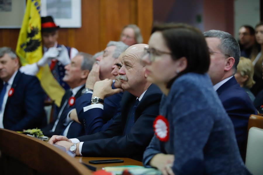 Uroczysta wspólna sesja sejmików województw kujawsko-pomorskiego i pomorskiego, fot Mikołaj Kuras dla UMWKP