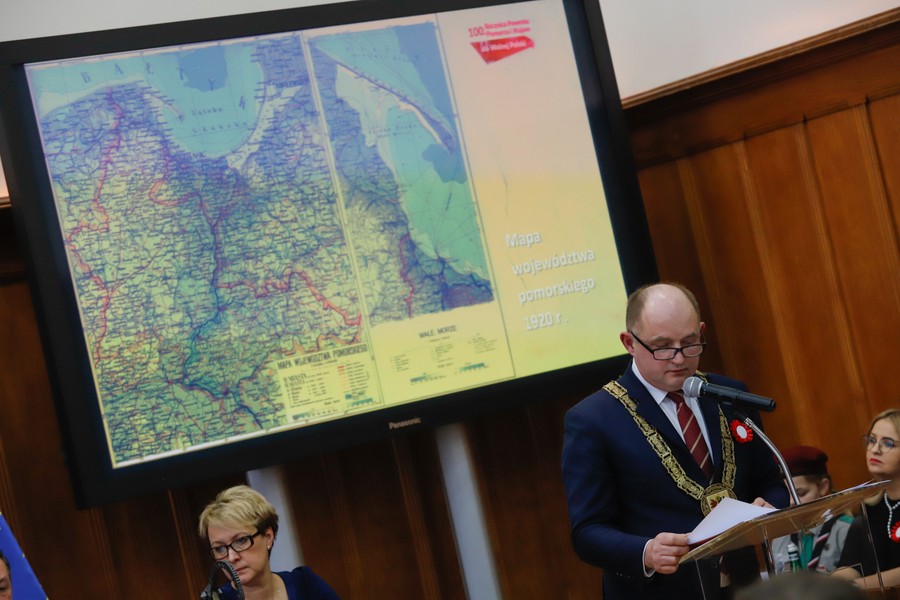 Uroczysta wspólna sesja sejmików województw kujawsko-pomorskiego i pomorskiego, fot Mikołaj Kuras dla UMWKP