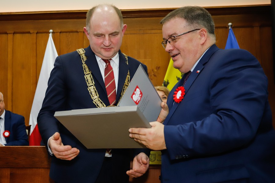 Uroczysta wspólna sesja sejmików województw kujawsko-pomorskiego i pomorskiego, fot Mikołaj Kuras dla UMWKP