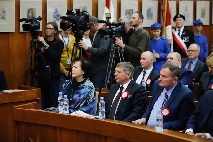 Uroczysta wspólna sesja sejmików województw kujawsko-pomorskiego i pomorskiego, fot Mikołaj Kuras dla UMWKP