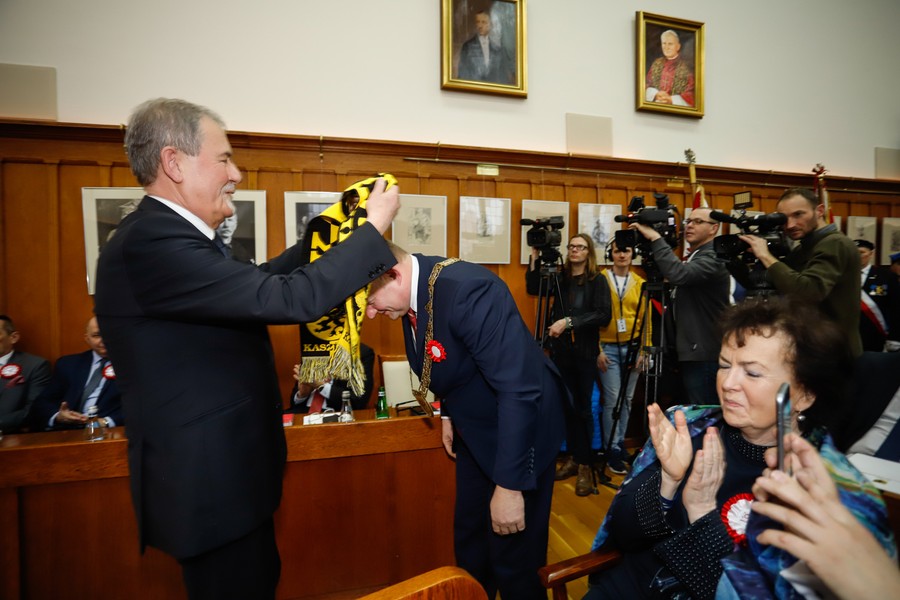 Uroczysta wspólna sesja sejmików województw kujawsko-pomorskiego i pomorskiego, fot Mikołaj Kuras dla UMWKP