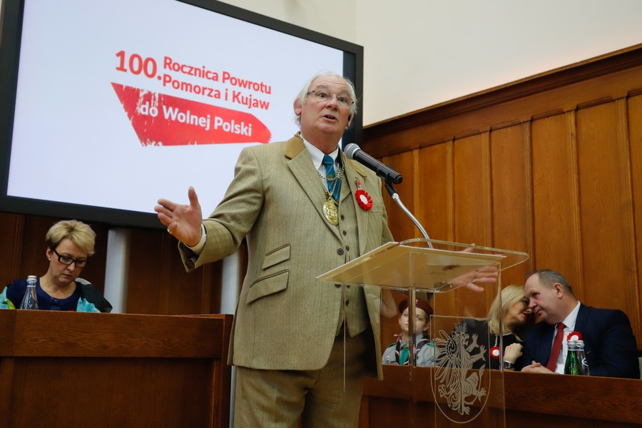 Uroczysta wspólna sesja sejmików województw kujawsko-pomorskiego i pomorskiego, fot Mikołaj Kuras dla UMWKP