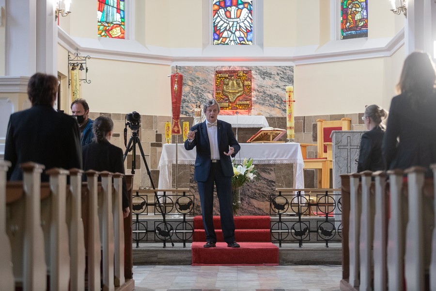 Chór wystąpił w Kościele Matki Boskiej Częstochowskiej w Chełmnie, fot. Mikołaj Kuras dla UMWKP