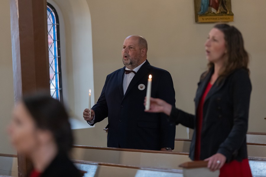 Chór wystąpił w Kościele Matki Boskiej Częstochowskiej w Chełmnie, fot. Mikołaj Kuras dla UMWKP
