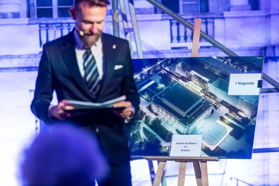 Ceremonia ogłoszenia wyników konkursu na koncepcję architektoniczną rozbudowy gmachu Filharmonii Pomorskiej, fot. Filip Kowalkowski dla UMWKP