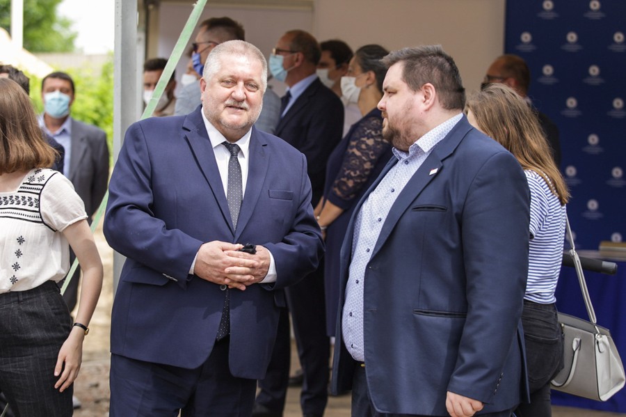 Ceremonia wmurowania kamienia węgielnego pod budowę Centrum Medycyny Weterynaryjnej UMK, fot. Szymon Zdziebło/tarantoga.pl dla UMWKP