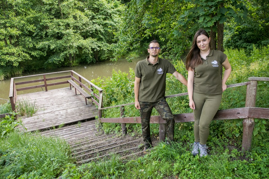 Pracownicy GLPK - Tomasz Górny i Anita Pomierska, fot. Andrzej Goiński/UMWKP