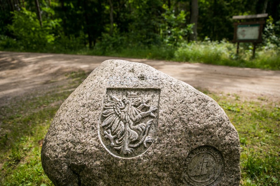 Głaz narzutowy na styku trzech województw: kujawsko-pomorskiego, warmińsko-mazurskiego i mazowieckiego, fot. Andrzej Goiński/UMWKP