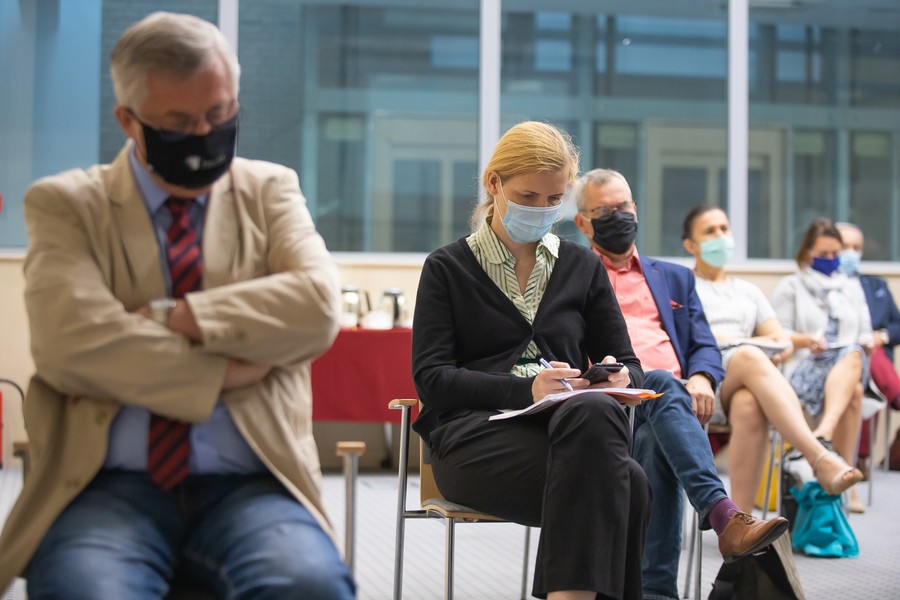 Krajowy Plan Odbudowy: wstępne konsultacje w Urzędzie Marszałkowskim, fot. Mikołaj Kuras dla UMWKP