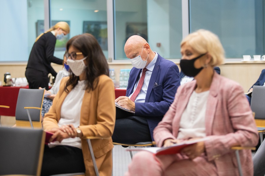 Krajowy Plan Odbudowy: wstępne konsultacje w Urzędzie Marszałkowskim, fot. Mikołaj Kuras dla UMWKP