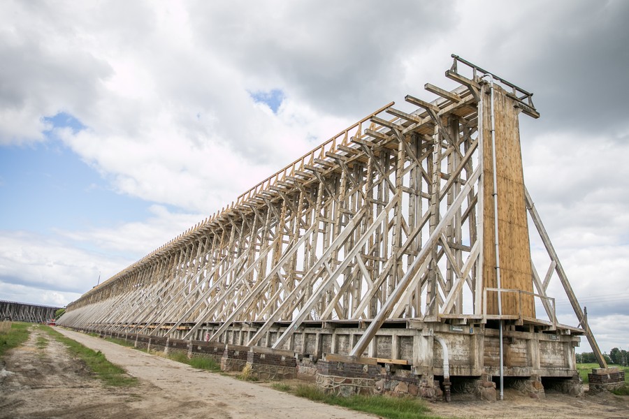 Remont tężni w Ciechocinku, fot. Andrzej Goiński/UMWKP