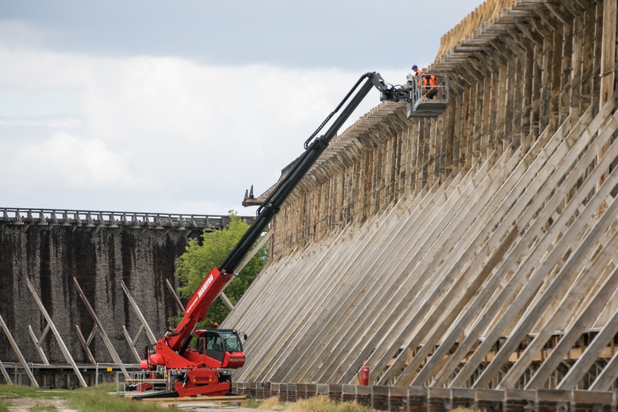 Remont tężni w Ciechocinku, fot. Andrzej Goiński/UMWKP